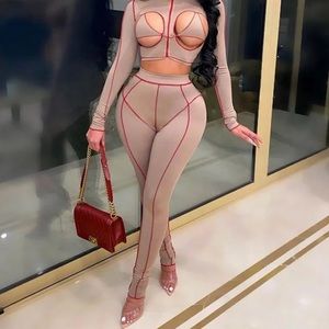 Turtle Neck Corset Two Piece